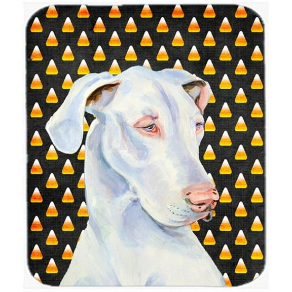 Carolines Treasures  Great Dane Candy Corn Halloween Portrait Mouse Pad- - 9.5 x 0.25 x 8 in.