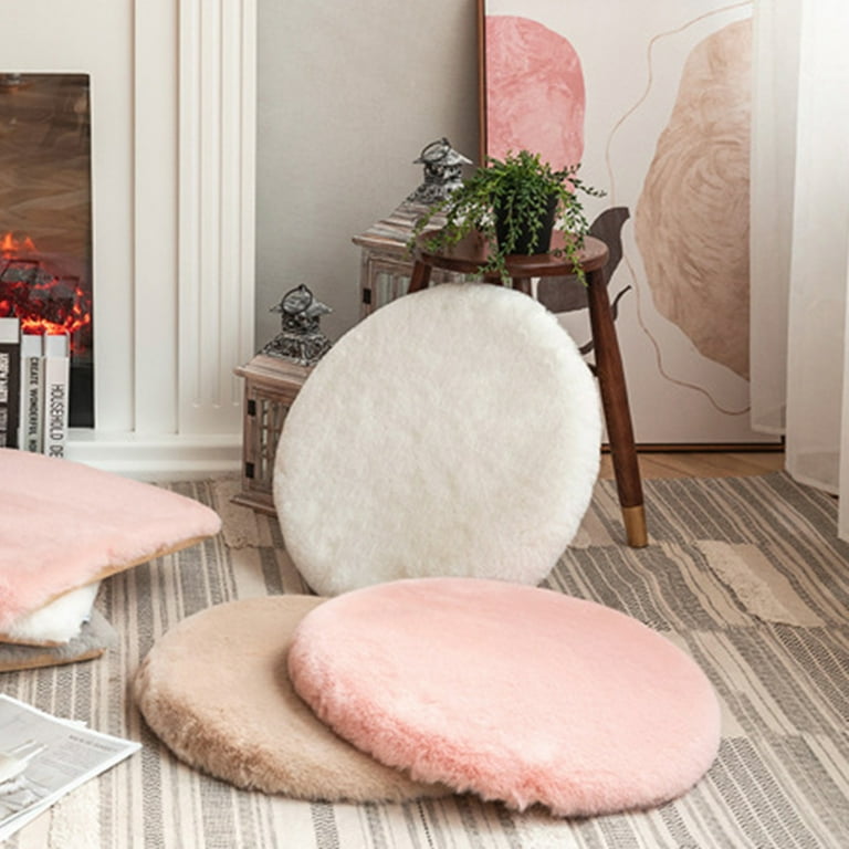 MAX 45cm Plush Seat Cushion Soft Imitation Rabbit Fur Thicken Keep