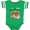 Football Green and White, variant on Inktastic Feliz Navidad Cute Nativity Scene Boys or Girls Baby Bodysuit