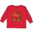 thumbnail image 3 of Inktastic 2026 Year of the Horse Happy New Year's Boys or Girls Long Sleeve Toddler T-Shirt, 3 of 5