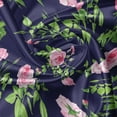 thumbnail image 5 of Ambesonne Navy and Blush Window Valance, Vintage Roses Buds, 54" X 12", Indigo Green Pink, 5 of 5