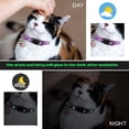 thumbnail image 2 of Xekoro 2PCS Breakaway Cat Collars with Bell Moons Stars Cute Kitty Adjustable Safe Kitten Collars with Pendant Glow in The Dark(Purple&Black), 2 of 7