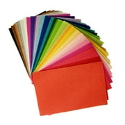 LEORX 40 Pcs Craft Fabric Colorful Felt Fabric Felt Fabric Colorful DIY Felt Cloth Rectangle Child