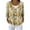 Gold, variant on Women's Fashion Long Sleeve Christmas Snowman Snowflake Print Jacket Cardigan for Holiday Party and Casual Daily Wear,Dark Green,S