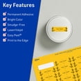 thumbnail image 3 of Avery Printable Rectangle Labels, Bright Yellow, 2/3" x 1-3/4", 440ct, 3 of 11