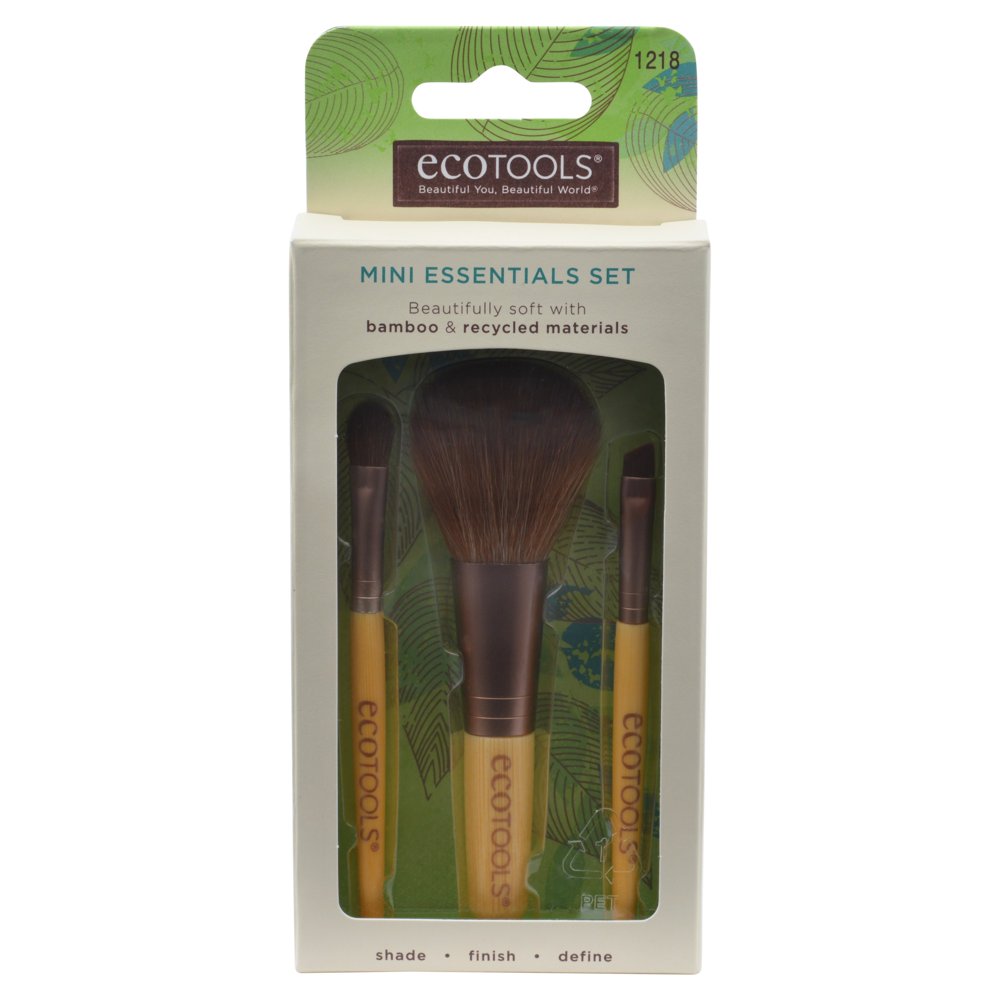 EcoTools® Bamboo Mini Essentials Makeup Brush Set, 3pc