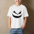 thumbnail image 2 of TOWED22 Toddler Boys Girls Halloween Shirt Graphic T-Shirt Kids Halloween Tee Short Sleeve Cute Graphic Tee Top, 2 of 4