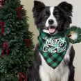 thumbnail image 5 of 20/10/1 piezas Bufanda triangular para mascotas para perros grandes Bandanas para fiestas navideñas para perros y gatos Patrón de letras de Papá Noel rojo Suministros para mascotas, 5 of 5
