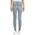 thumbnail image 3 of Time and Tru Women's High Rise Skinny Jeans, Available in 27", 29" Inseams, Sizes 2-20, 3 of 5