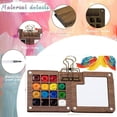 thumbnail image 6 of Tobios Watercolor Kit, New Tobio Mini Watercolor Set with Picture Book, Travel Water Color Set with 24 Color Paints, Wooden Grid Paint Box for Painters Artists Students, 6 of 6