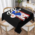 thumbnail image 1 of Puerto Rico Flag Pr Puerto Rican Boricua Pride Square Tablecloth Black, Stain & Wrinkle Resistant, Washable Polyester Table Cloth Funny for Holiday, Buffet Parties, and Wedding, 1 of 1