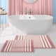 thumbnail image 1 of Juego de alfombras de baño Tindbea, extrasuaves y absorbentes, de chenilla, color rosa, 1 of 6