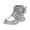 Silver-n3, variant on HCNTES Toddler Little Boys Girls Lace-Up Combat Boots Side Zip Ankle Boots Outdoor Hiking Boots(13,Silver-n3)