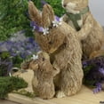 thumbnail image 2 of Northlight 12" Brown Mommy and Baby Bunny Sisal Easter Figure, 2 of 5