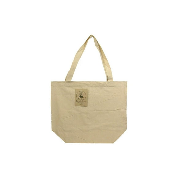 Reusable Canvas Grocery Bag 14.5"X11.5"X6.5"-Natural
