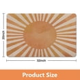 thumbnail image 4 of Non-Slip Bathroom Rug with Vintage Sun Print: Soft, Cute, Small, Machine Washable, 20x32 inch in Vibrant Orange, 4 of 5
