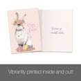 thumbnail image 3 of Tree-Free Greetings Easter Greeting Card 2 Pack, 5x7, Pretty Hoppy Bunny (GT64333), 3 of 5
