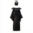 thumbnail image 4 of Evil Queen Maléfica Bruja Adulto Maxi Vestido De Halloween Cosplay Disfraces Fantasía, 4 of 4