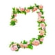 thumbnail image 2 of Arreglo floral de enredaderas artificiales de simulación con hojas verdes falsas Rosa, 2 of 9