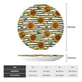 thumbnail image 2 of Balery Cute Sunflowers Print Bone China Decorative Plate Ceramic Dinner Plates Art Crafts with Display Stand-6in, 2 of 6
