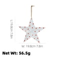thumbnail image 6 of 4th of July Metal Barn Star Wall Decor – Americana Flag Design, Distressed Rustic Finish, Easy Hanging, Patriotic Decoration for Independence Day, Home Walls, Garden, Patio, Mantle, Yard Display, B, 6 of 9