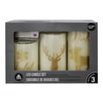 thumbnail image 1 of Hometrends Gold Glitter Christmas Icons LED Pillar Candle Set with Remote Control, 1 of 5