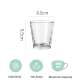 thumbnail image 2 of Taza corrugada, taza de agua de vidrio, taza de jugo de leche, taza de té para bebidas, hogar, color transparente, 2 of 5