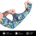 thumbnail image 3 of Goofa Hawaiian Style Pattern UV Sun Protection Arm Sleeves, UPF 50 Sports Cooling Arm Compression Sleeves for Men Women Teenager, 3 of 8