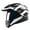 Racing Black White, variant on 1Storm Dual Sport Helmet Motorcycle Full Face Motocross Off Road Bike HGXP14A Glossy White