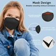 thumbnail image 5 of KN95 Kids Face Masks Black 5 to 12 Years Old 5 Ply 20PCS, 5 of 7