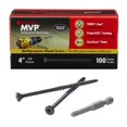 thumbnail image 1 of Tornillos para madera FastenMaster MVP, 10 cm, Torx Ttap, autorroscantes, paquete de 100, 1 of 1