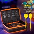 thumbnail image 2 of Casemaster Plazma Plus Dart Case Black with Orange Zipper and Phone Pocket, 2 of 10