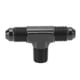 thumbnail image 1 of Accesorio De Conector En T, Accesorio De Adaptador En Forma De T De 3 Conexión De aleación De Aluminio Acabado Anodizado Negro 6AN A 1 4 NPT, 1 of 7
