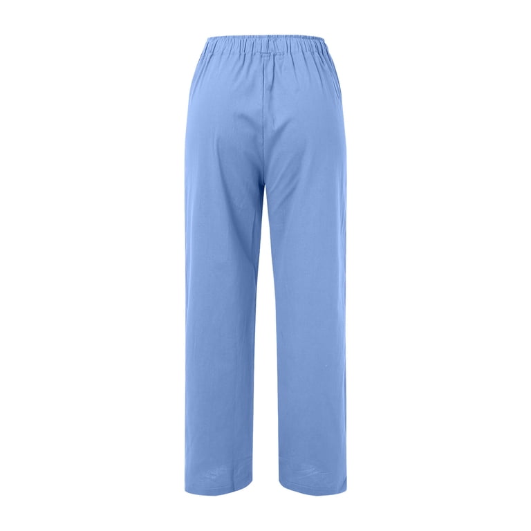 8964 Women Wide Elastic No Boundaries Mini Waistband Wide Leg Pants, 31 main image 4