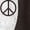 DARK BROWN, variant on - Lennon Imagine Peace - Men's Short Sleeve Graphic T-Shirt