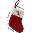 thumbnail image 3 of Utoimkio Red and White Initial Large Christmas Stockings with Letters,Cute 26 Letters Christmas Ornaments Indoor Christmas Decorations Party Supplies Christmas Decor, 3 of 3