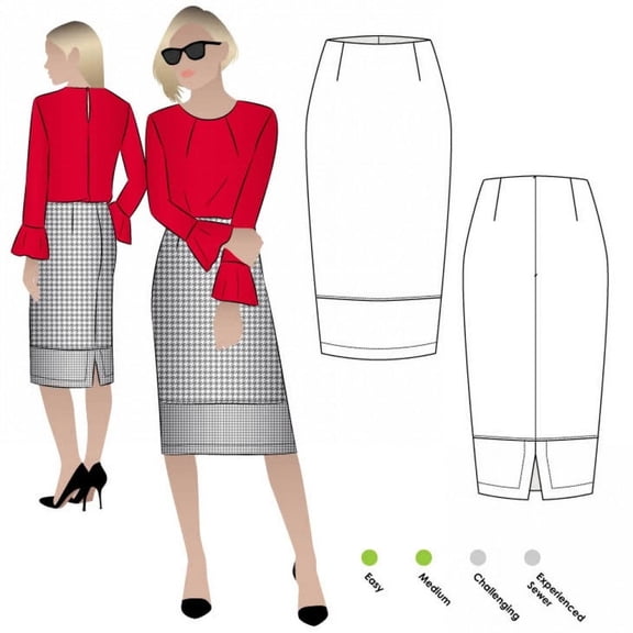 Style Arc Sewing Pattern Agatha Skirt Women