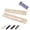 White, variant on 20 Inch Acrylic Mahjong Rack (1 Rack Only) with Detachable Magnetic Pusher and Storage Bag, Scalloped Mahjong Tile Holder for American Mah Jongg, White