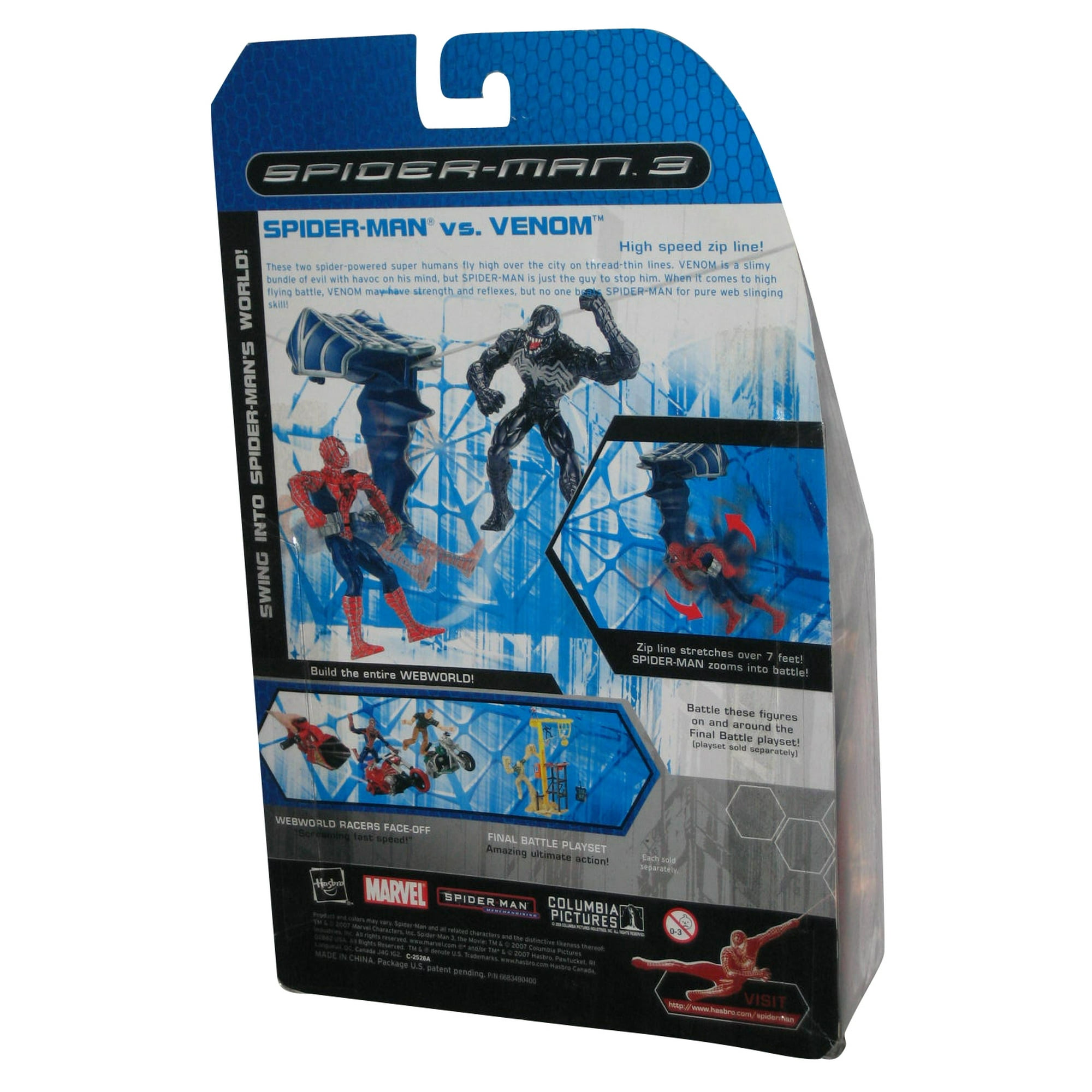 Marvel Spider-Man 3 vs Venom High Speed Zip Line Hasbro