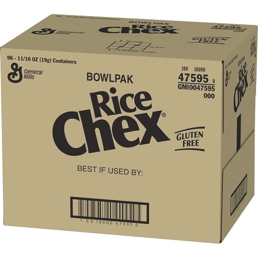 Rice Chex Gluten-Free Rice Cereal, 0.69 Ounce, 96 Per Case