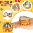 thumbnail image 2 of 30 Pcs Mexican Heart Shaped Tins with Clear Lids De Barro Empty Candle Candy Tins Cielito Lindo Party Favor Gifts for Wedding Party Candle Making DIY Craft, 2 of 6