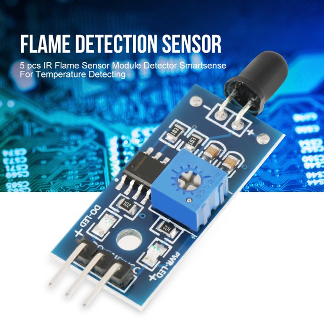 IR Flame Sensor Module Detector Smartsense Sensitive Light 760~1100nm Test Distance 80cm Adjustable Precision for Flame Detection Scene