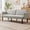 Linen Grey, variant on 75.5" Heavy-Duty Futon Sofa Bed, 700lbs Capacity | Adjustable Backrest Converts to Bed, PU Leather & Wood Legs | Modern Compact Loveseat for Small Spaces, Apartment