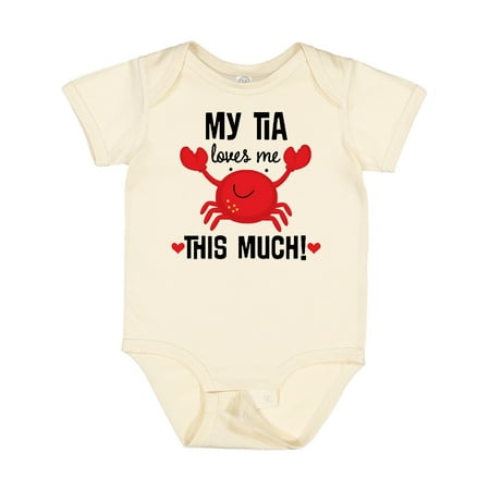 

Inktastic My Tia Loves Me Nephew Gift Baby Boy or Baby Girl Bodysuit
