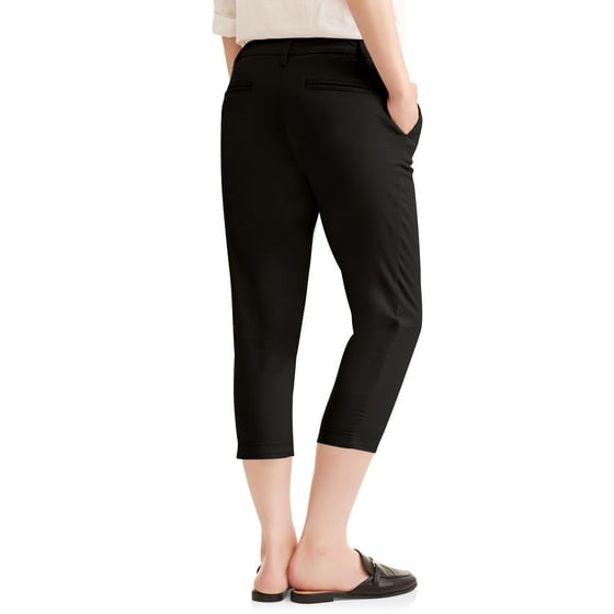 Faded Glory Women's Chino Capri Pants