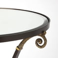 thumbnail image 3 of Beaumont Lane Metal Furniture Glass and Metal Accent Table in Black, 3 of 4