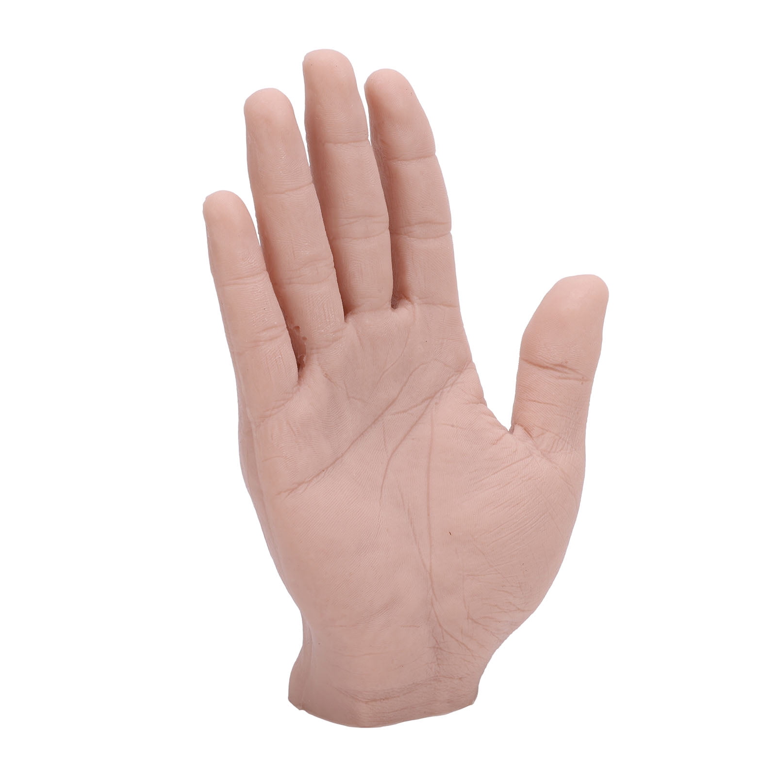 YAHHU Realistic Silicone Mannequin Training Hand for Nail Art Practice & Halloween Props, Flexible Bendable Right Hand Model, 7.87 inches / 20 cm