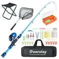 thumbnail image 2 of Doorslay Spinning Rod,Telescopic Pole Box Rod And Reel With Collapsible Stool Collapsible Stool Net Stool Net Telescopic Combo With Collapsible Pole Box And Net Telescopic Pole Reel Combo With Huiop, 2 of 7