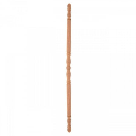 Renovators Supply Lauan Hardwood Edge and Corner Guards Unfinished 1" Dia. x 39.5" L Round Traditional Wall Corner Protectors Both Sides Turned Sanded Ready to Paint