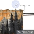 thumbnail image 5 of Deer Curtains Valances for Home Decor Moose Forest Sunset Country Rustic Wooden Background Thermal Insulated Room Darkening Curtain for Dinning Room 54 by 18 in, 1 Panel, 5 of 6